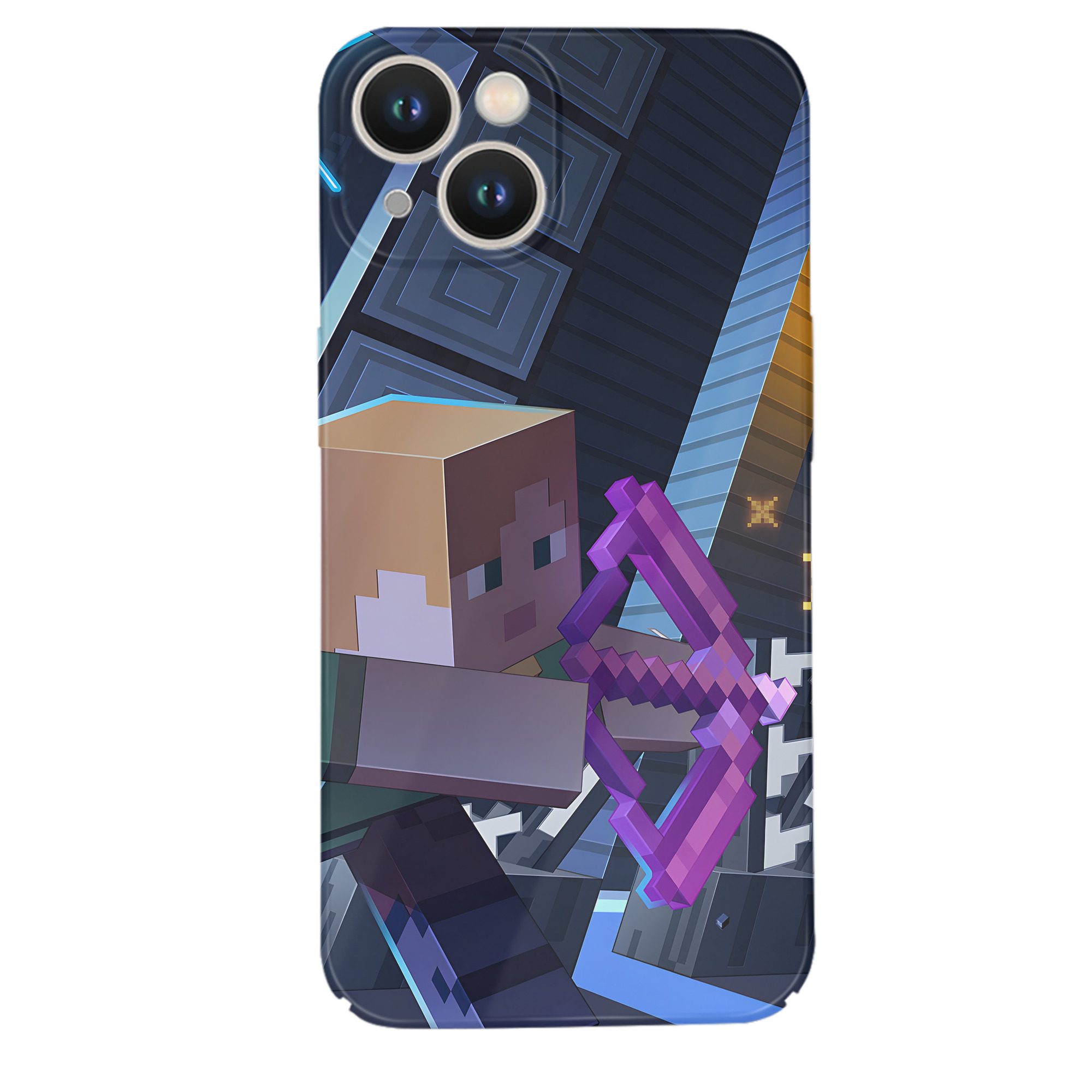 （画像用） マインクラフト ブロックの世界 Minecraft MC Block world 【iPhone 14シリーズ対応】ハードケース